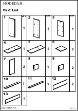 Preview for 5 page of Hodedah HI1116-F Assembly Instructions Manual