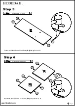 Preview for 8 page of Hodedah HI1116-F Assembly Instructions Manual