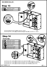 Preview for 13 page of Hodedah HI1116-F Assembly Instructions Manual