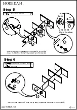 Предварительный просмотр 9 страницы Hodedah HI1628-F Assembly Instructions Manual