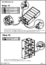 Предварительный просмотр 12 страницы Hodedah HI1628-F Assembly Instructions Manual