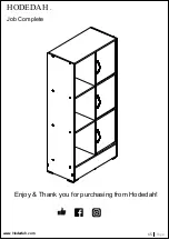 Предварительный просмотр 15 страницы Hodedah HI1628-F Assembly Instructions Manual