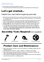 Preview for 3 page of Hodedah HI224-G Assembly Instructions Manual