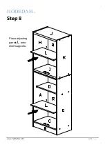 Preview for 17 page of Hodedah HI224-G Assembly Instructions Manual