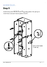 Preview for 18 page of Hodedah HI224-G Assembly Instructions Manual