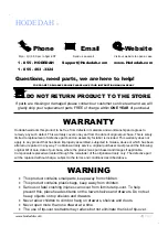 Preview for 2 page of Hodedah HI413DRBEECH Assembly Instructions Manual