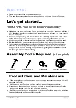 Preview for 3 page of Hodedah HI413DRBEECH Assembly Instructions Manual