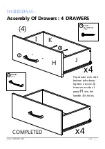 Preview for 12 page of Hodedah HI413DRBEECH Assembly Instructions Manual