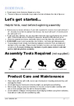 Preview for 3 page of Hodedah HI45A-G Assembly Instructions Manual