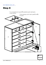 Предварительный просмотр 20 страницы Hodedah HI71DR-G Assembly Instructions Manual