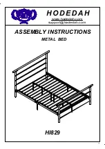 Предварительный просмотр 1 страницы Hodedah HI829 Assembly Instructions Manual