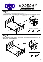 Предварительный просмотр 9 страницы Hodedah HI829 Assembly Instructions Manual