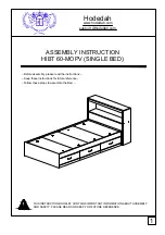 Hodedah HIBT 60-MOPV Assembly Instruction Manual предпросмотр