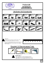 Preview for 3 page of Hodedah HIBT 60-MOPV Assembly Instruction Manual