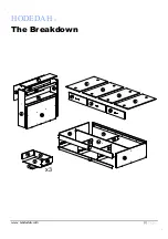 Предварительный просмотр 8 страницы Hodedah HIBT70-G Assembly Instructions Manual