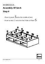 Предварительный просмотр 16 страницы Hodedah HIBT70-G Assembly Instructions Manual