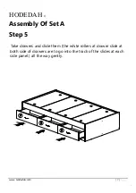 Предварительный просмотр 17 страницы Hodedah HIBT70-G Assembly Instructions Manual