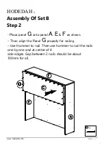 Предварительный просмотр 19 страницы Hodedah HIBT70-G Assembly Instructions Manual