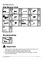 Preview for 4 page of Hodedah HID8600-G Assembly Instructions Manual