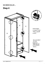 Preview for 13 page of Hodedah HID8600-G Assembly Instructions Manual