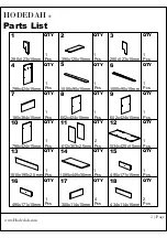 Preview for 5 page of Hodedah HIK 69-T Assembly Instructions Manual