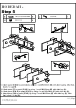 Preview for 12 page of Hodedah HIK 69-T Assembly Instructions Manual