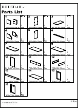 Предварительный просмотр 5 страницы Hodedah HIK 78-T Assembly Instructions Manual