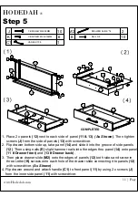 Предварительный просмотр 11 страницы Hodedah HIK 78-T Assembly Instructions Manual