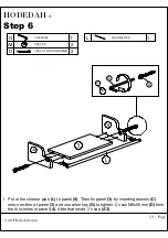 Предварительный просмотр 12 страницы Hodedah HIK 78-T Assembly Instructions Manual