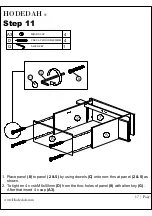 Предварительный просмотр 17 страницы Hodedah HIK 78-T Assembly Instructions Manual