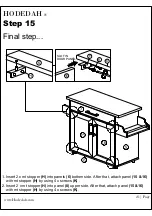 Предварительный просмотр 21 страницы Hodedah HIK 78-T Assembly Instructions Manual