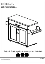 Предварительный просмотр 22 страницы Hodedah HIK 78-T Assembly Instructions Manual