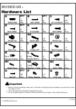 Preview for 4 page of Hodedah HIK 94 Assembly Instructions Manual