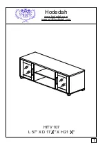 Hodedah HITV 107 Instruction Booklet предпросмотр