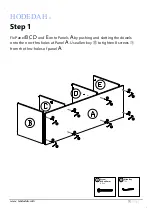 Предварительный просмотр 9 страницы Hodedah HITV107-G Assembly Instructions Manual