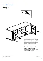 Предварительный просмотр 11 страницы Hodedah HITV107-G Assembly Instructions Manual