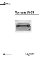 Hoefer MacroVue UV-25 User Manual предпросмотр