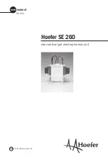 Hoefer SE 260 User Manual предпросмотр