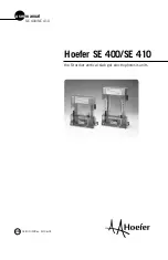 Предварительный просмотр 1 страницы Hoefer SE 400 User Manual