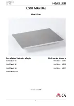 Preview for 1 page of HOELLER Hot Plate - A GN1 User Manual