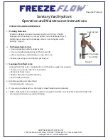 Preview for 2 page of Hoeptner Freeze Flow Sanitary Yard Hydrant Installation Instructions