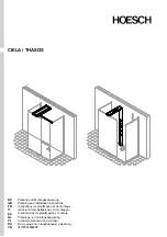 Предварительный просмотр 1 страницы HOESCH CIELA 120-180CM Planning And Installation Instructions