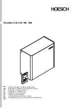 Preview for 1 page of HOESCH SteamBox 1800 Installation And Maintenance Manual