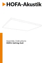 Preview for 1 page of HOFA HOFA-Akustik Ceiling Sail Assembly Instructions