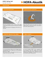 Preview for 3 page of HOFA HOFA-Akustik Ceiling Sail Assembly Instructions