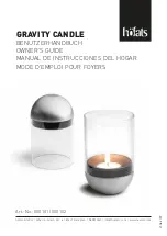 Предварительный просмотр 1 страницы höfats GRAVITY CANDLE 080101 Owner'S Manual