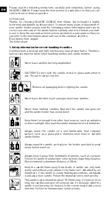 Preview for 6 page of höfats SQUARE CANDLE 00362 Instructions For Use And Care Manual