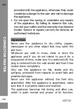 Preview for 22 page of HOFFEN ACNY-H008 Instruction Manual