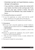 Preview for 24 page of HOFFEN DM-8554L Instruction Manual