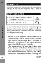 Preview for 18 page of HOFFEN ECUK-H061 Instruction Manual